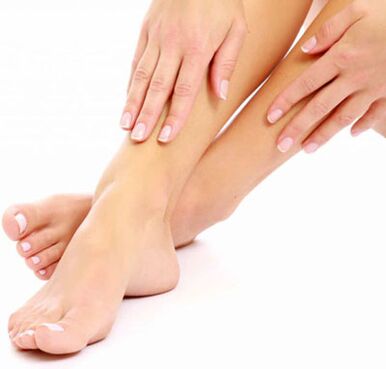 Healthy and good legs without fungi